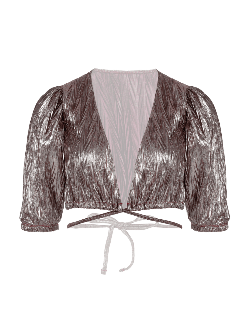 Crop top DISCO METALIZADO