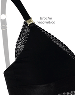 Bralette lactancia - AMOROSA Negro