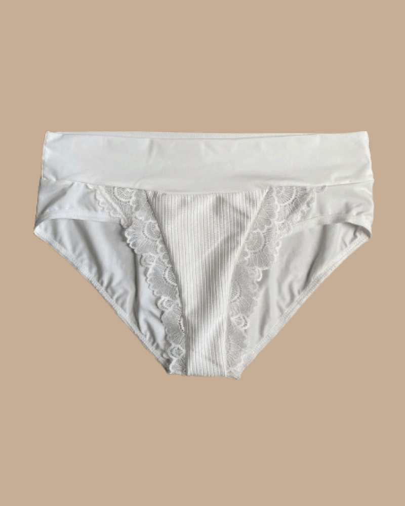 Panty cachetero - PERLA Blanco