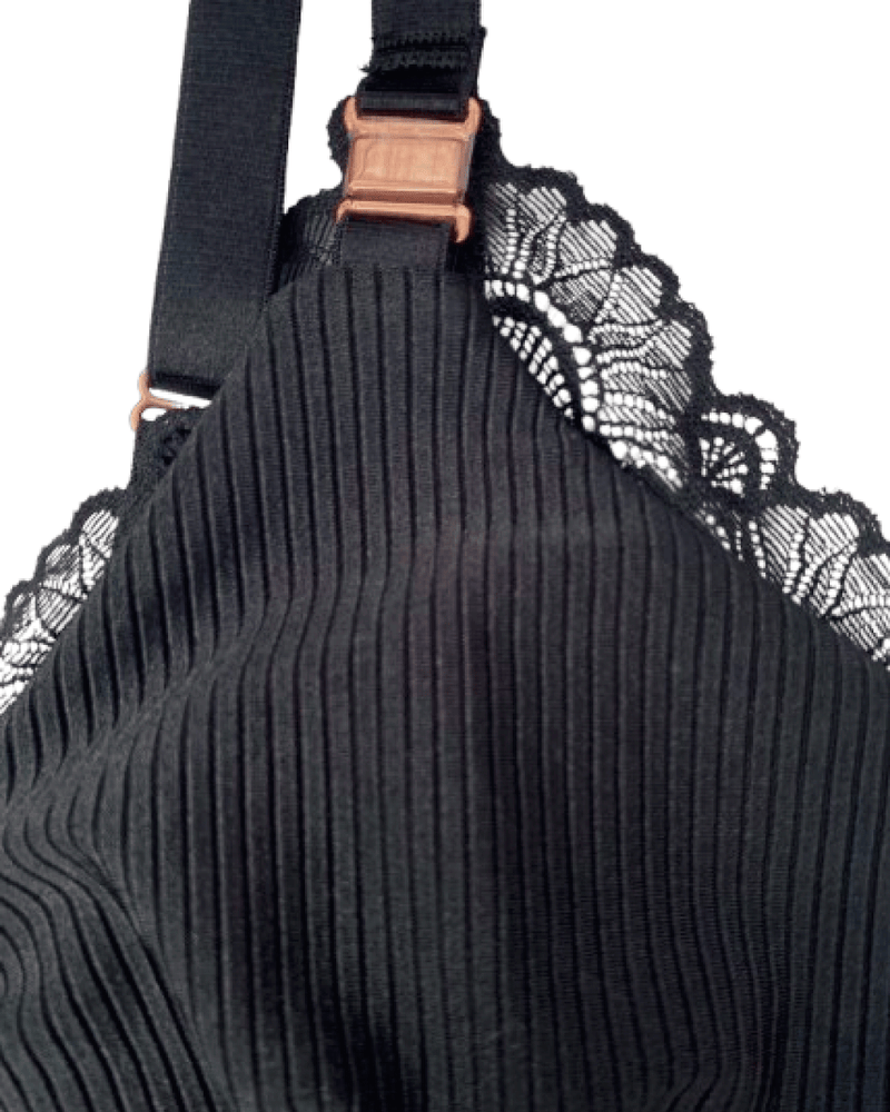 Bralette lactancia - PERLA Negro