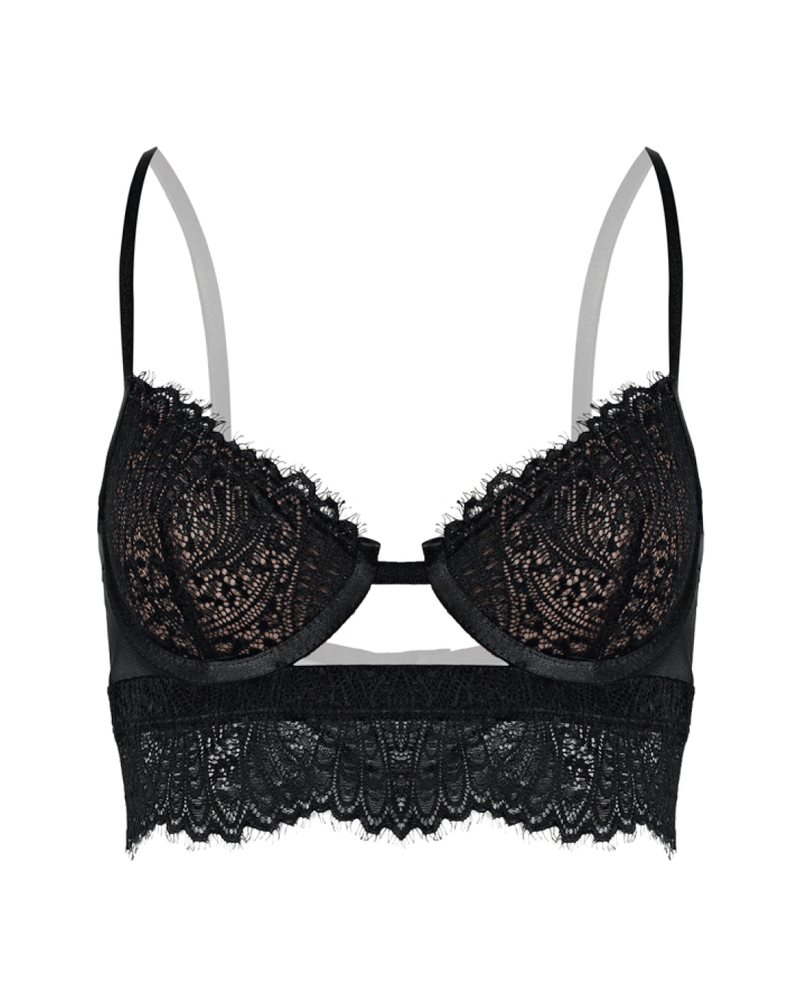 Bustier en encaje - BARDOT NEGRO