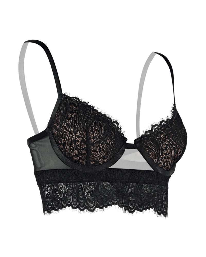Bustier en encaje - BARDOT NEGRO