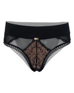 Panty tiro alto - FEELINGS NEGRO