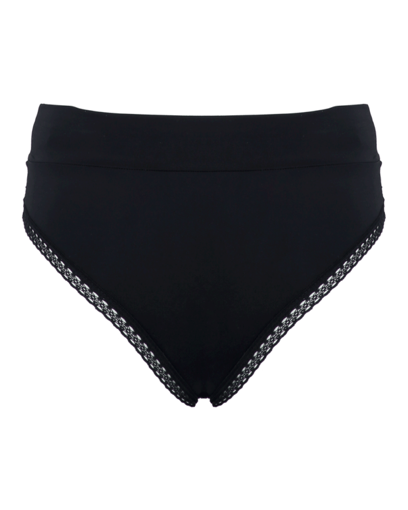 Panty tiro alto - FEELINGS NEGRO