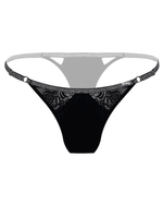 Panty tanga hilo - LUXE PLATEADO