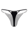 Panty tanga hilo - LUXE PLATEADO