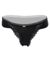 Panty tanga - METALLIC NEGRO