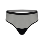 Panty alto con ligueros - SO SEXY NEGRO