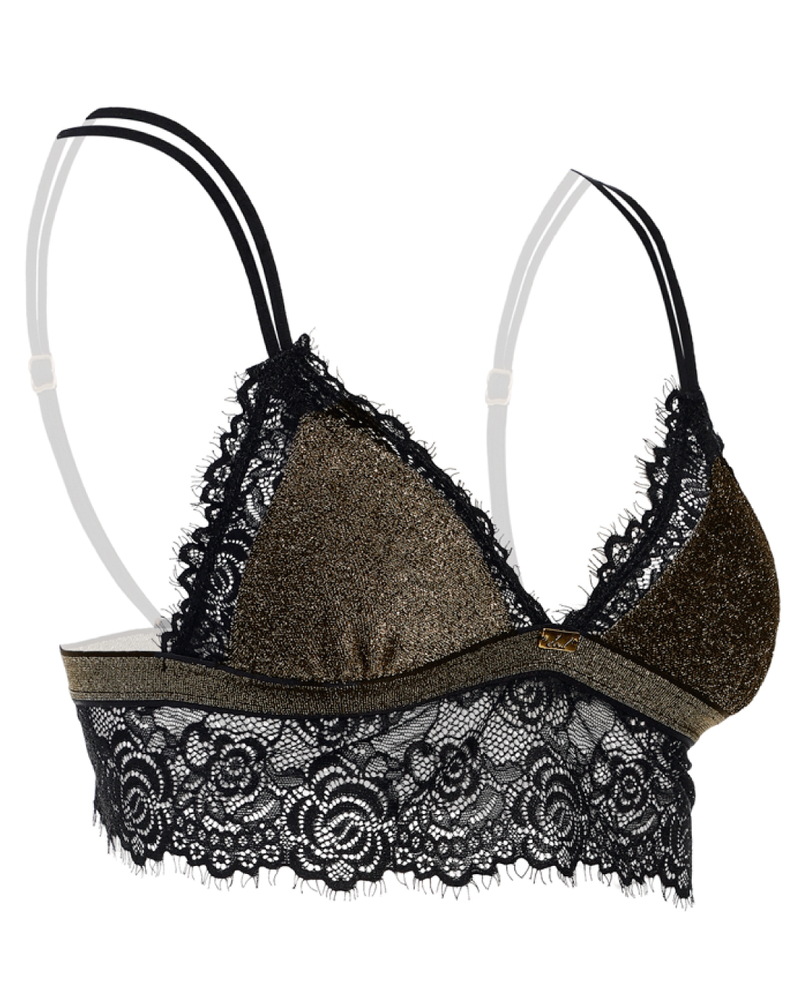 Bralette lurex - LUXE DORADO