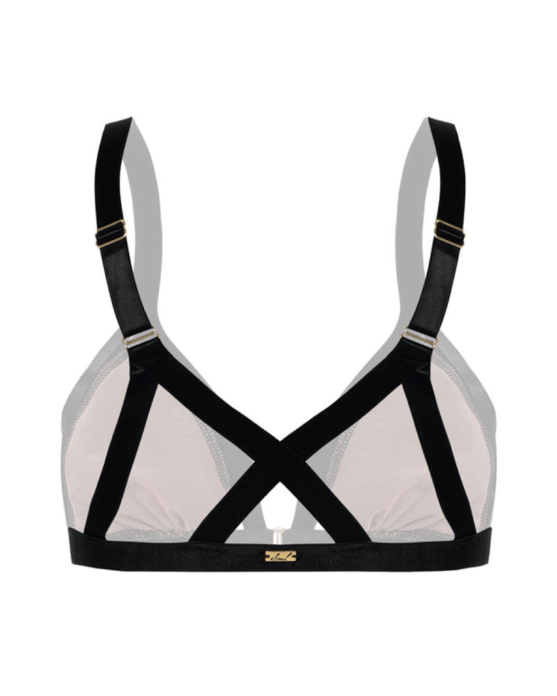 Bralette animal print - NOCTURNAL NEGRO