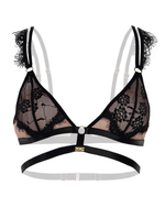 Bralette con arnés - FIRE NEGRO