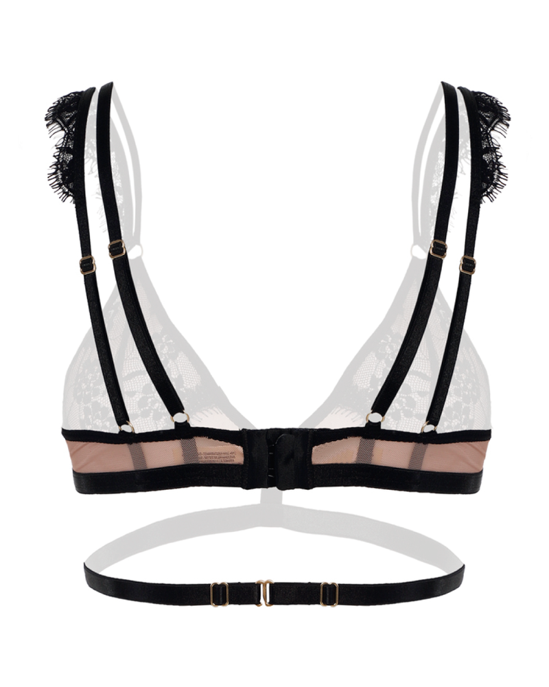 Bralette con arnés - FIRE NEGRO